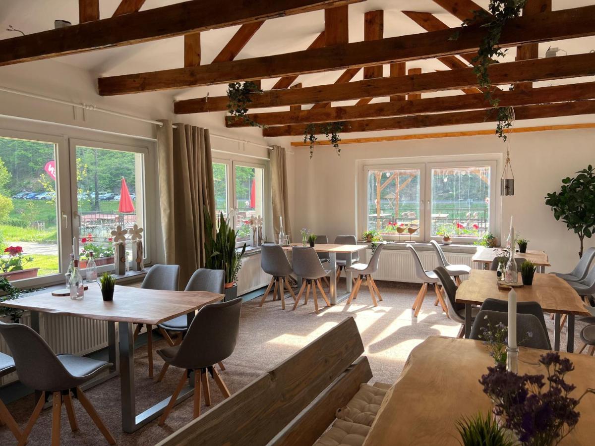 Pension Sternschnuppe, Treseburg Harz, Unmittelbar Am Wasser Thale Ngoại thất bức ảnh